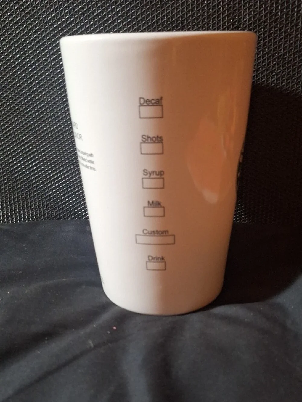 Vintage.Starbucks Ceramic Coffee To G0 Cup Canister Cookie Jar without Lid